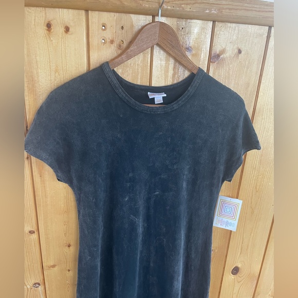 LuLaRoe Maria Acid Wash Maxi Dress XXS NWT Black Boho Grunge - Picture 5 of 7